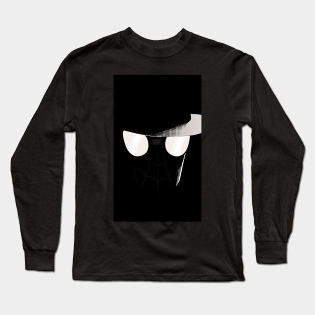 Noir, Spider Noir Long Sleeve T-Shirt by BrunoMaxey